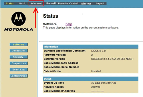 Router Advanced Configuration